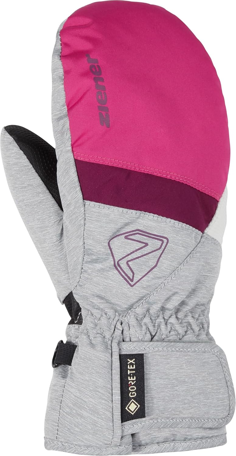 Ziener Unisex-Kinder Levin Skihandschuhe 4 pop pink/light melange, 4 pop pink/light melange
