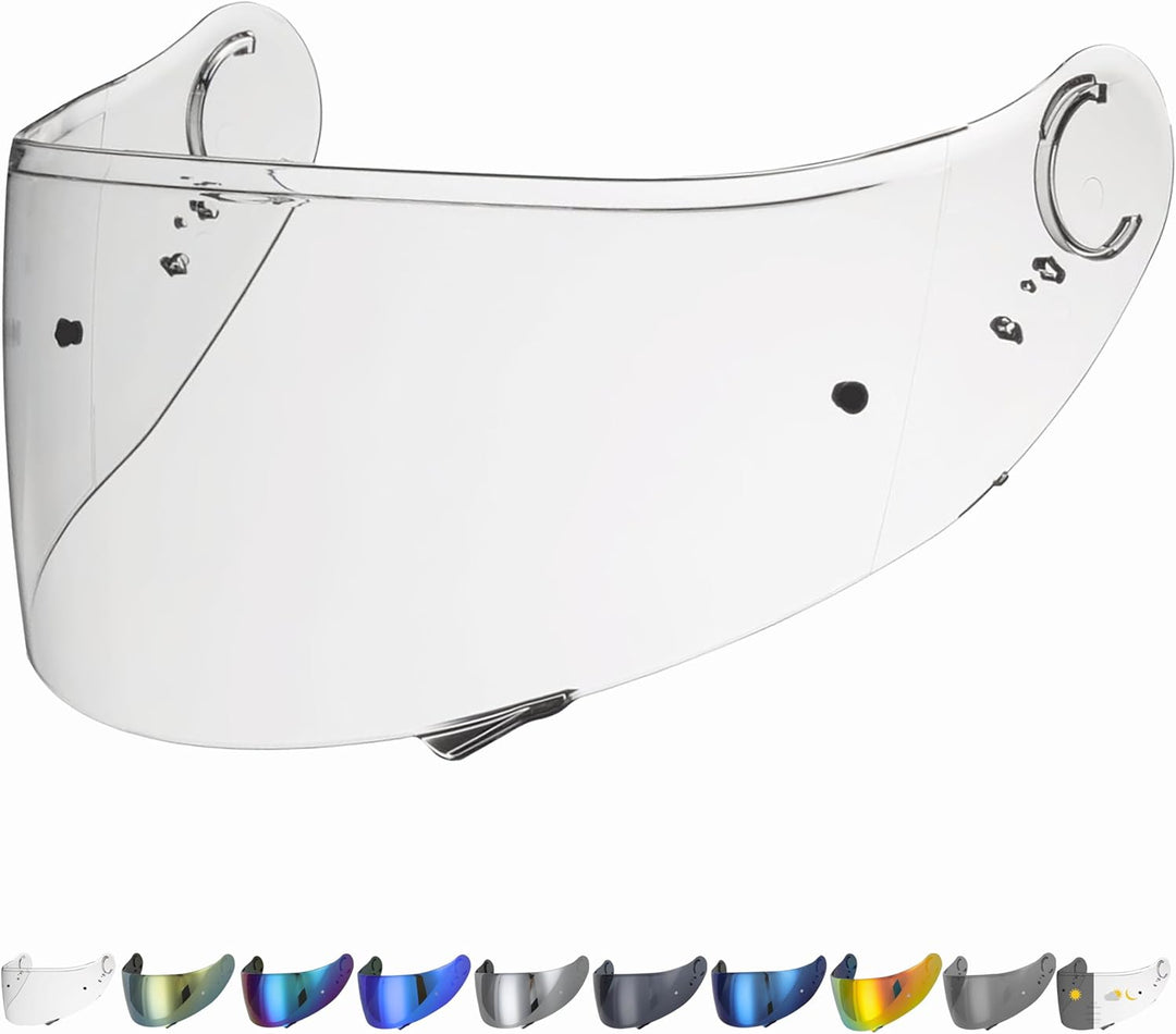 Everalo Kompatibel mit Shoei GT air 2 Visier - Gt Air - Neotec - Opticson - Cns1 - Helmvisier Pinloc