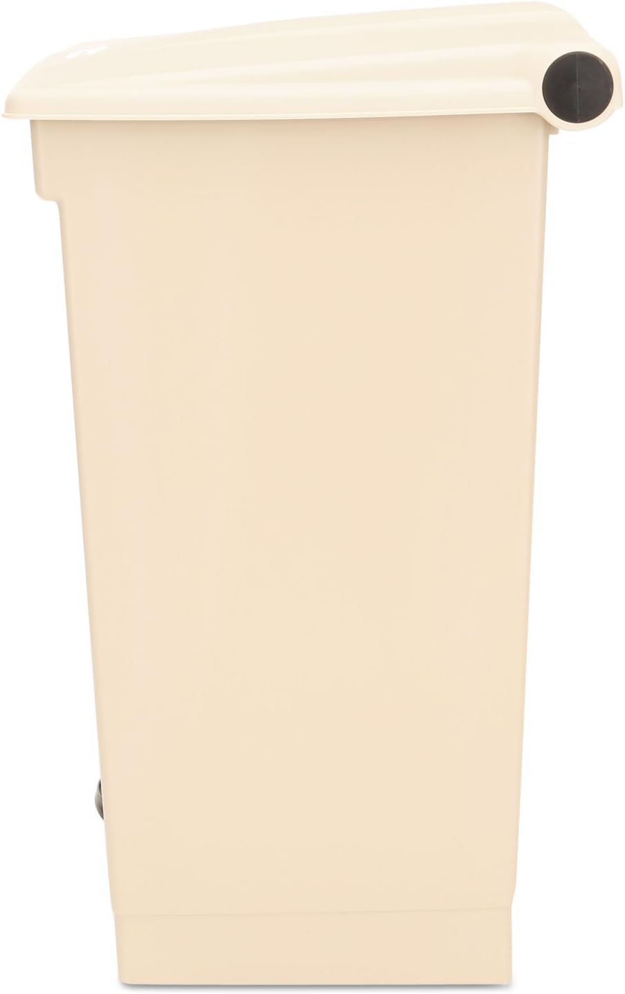 Rubbermaid Commercial Products 18gal HDPE Step On Trash Can - Beige, beige