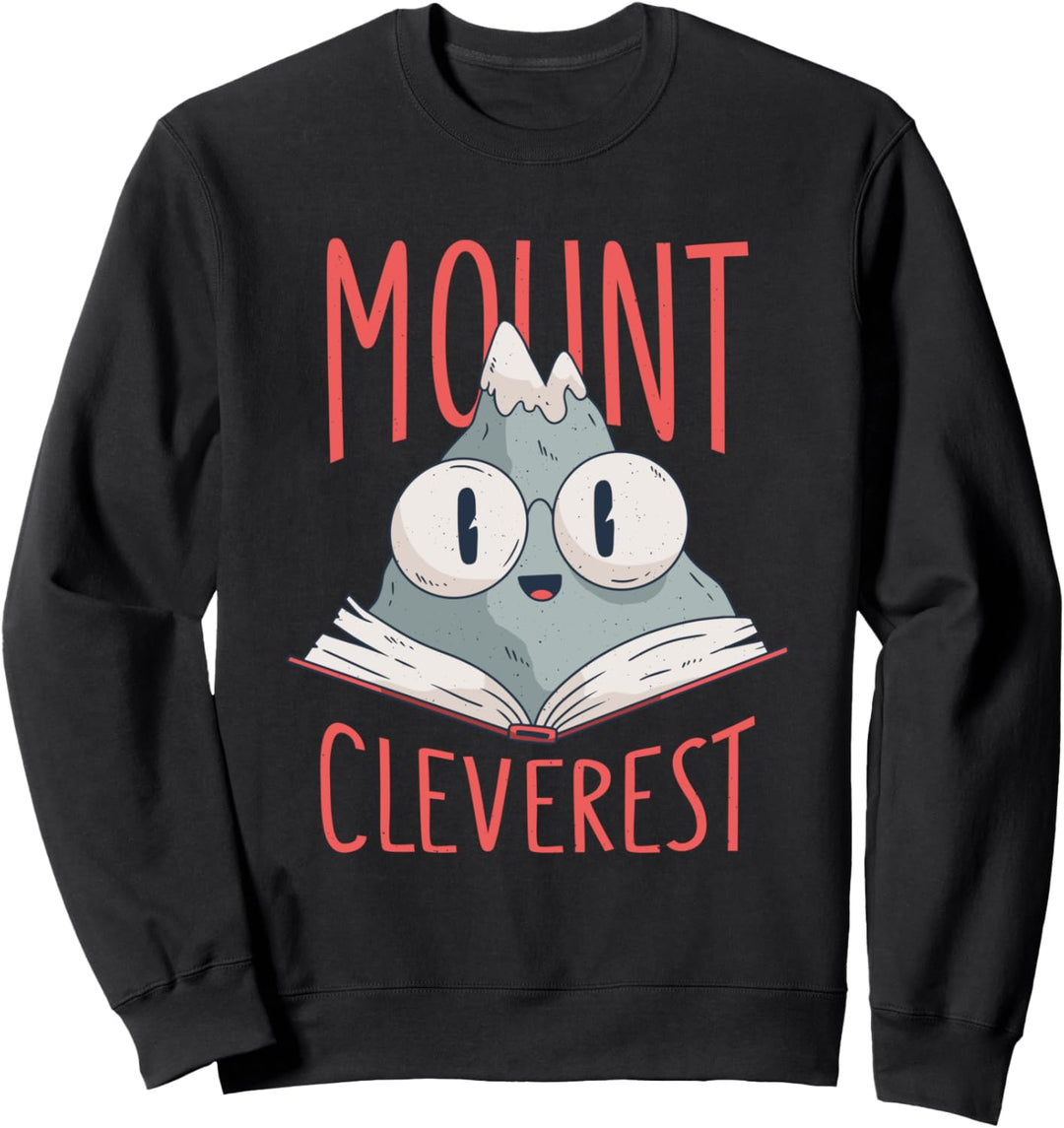 Mount Cleverest - Nerd Mountain Everest Sweatshirt