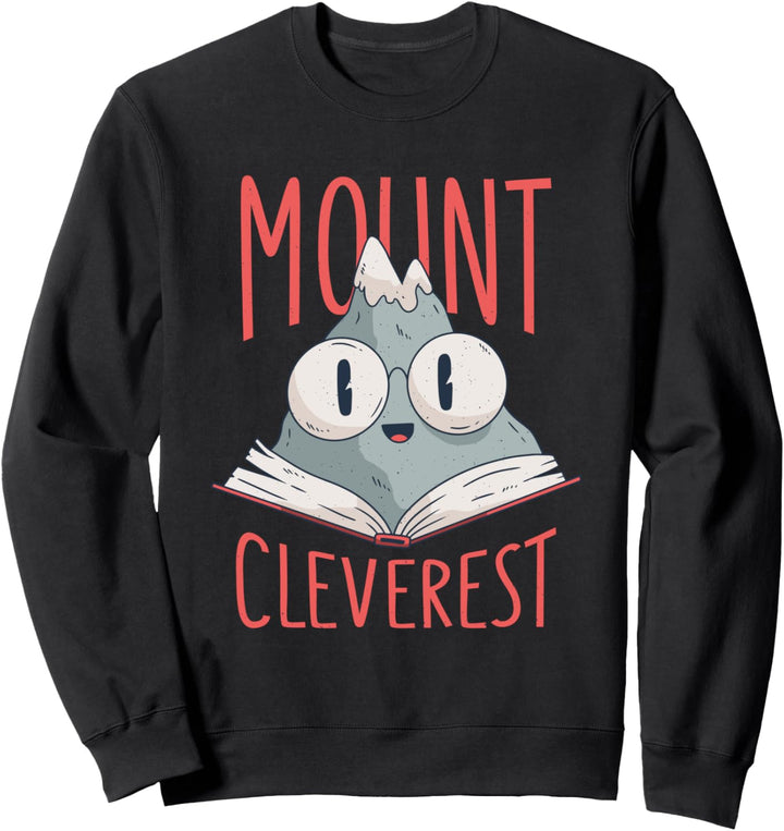 Mount Cleverest - Nerd Mountain Everest Sweatshirt