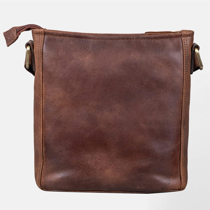 LEABAGS Leder Handtasche Damen I Premium Echtleder Umhängetasche I Schultertasche I Damentasche I Tr