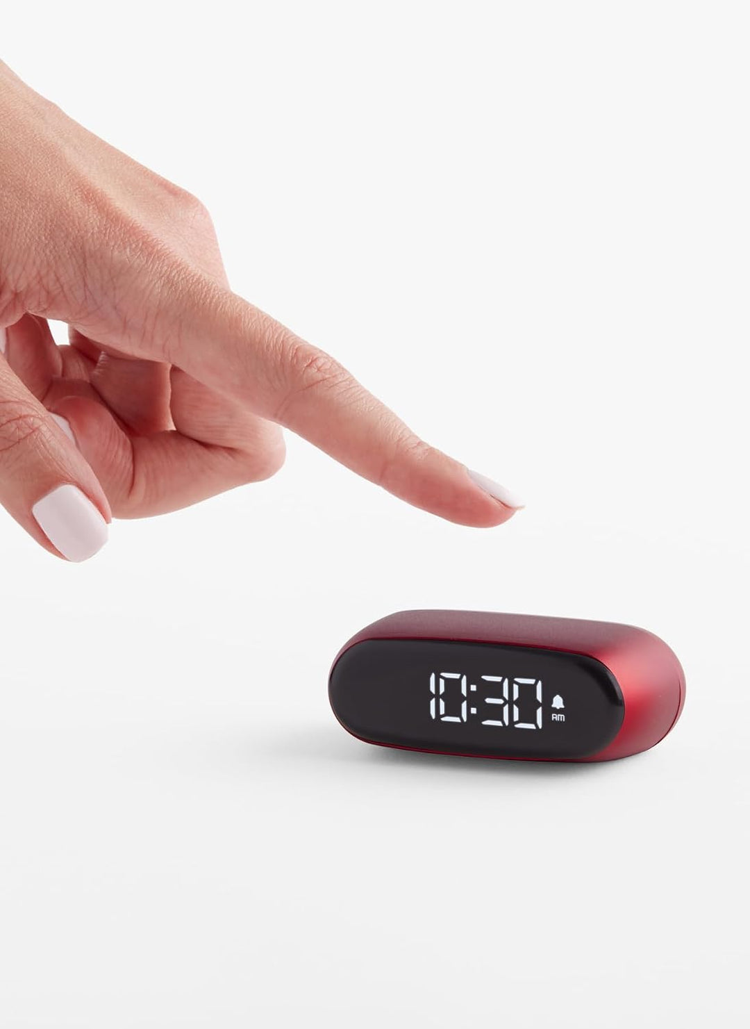 Lexon Minu Mini-Wecker, kompakt, mit VA-LCD-Display, Touchscreen-Bedienung, Snooze-Funktion und Hint