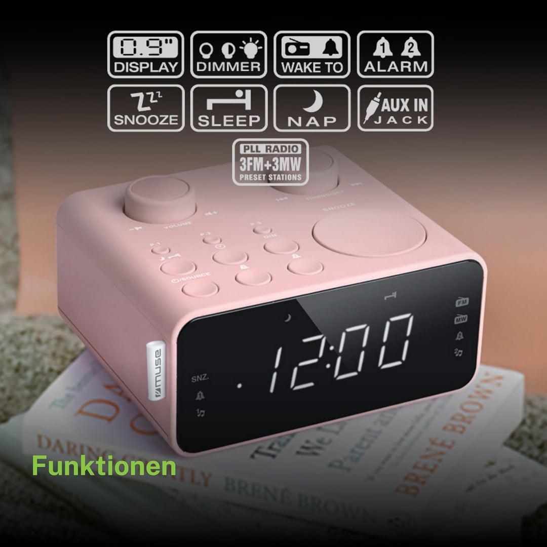 Muse M-17 CPK Radiowecker rosa, Rosa