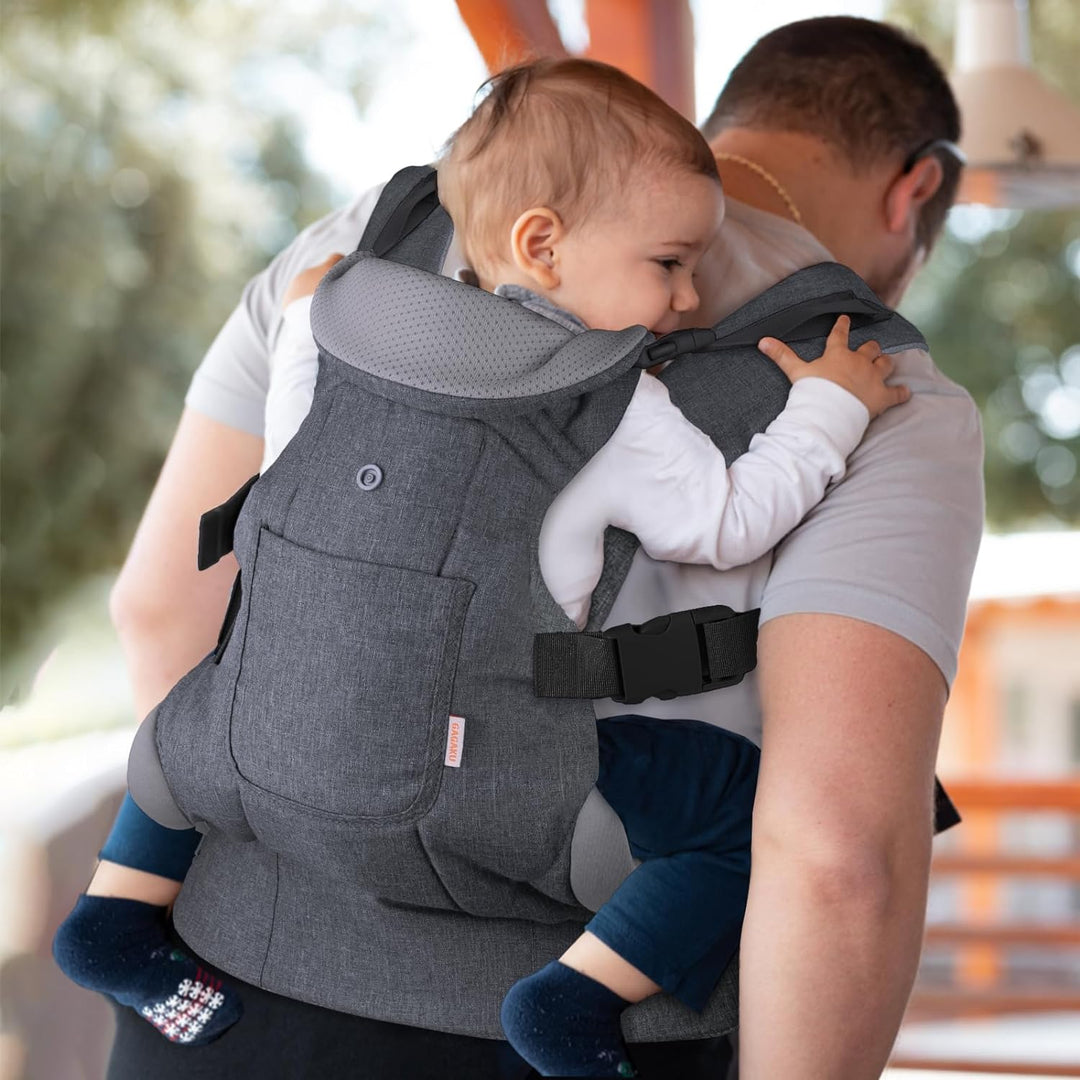 GAGAKU Babytrage für Babys Kleinkinder 0-36 Monate, Einfach zu Tragen Gesicht in Gesicht nach Vorne