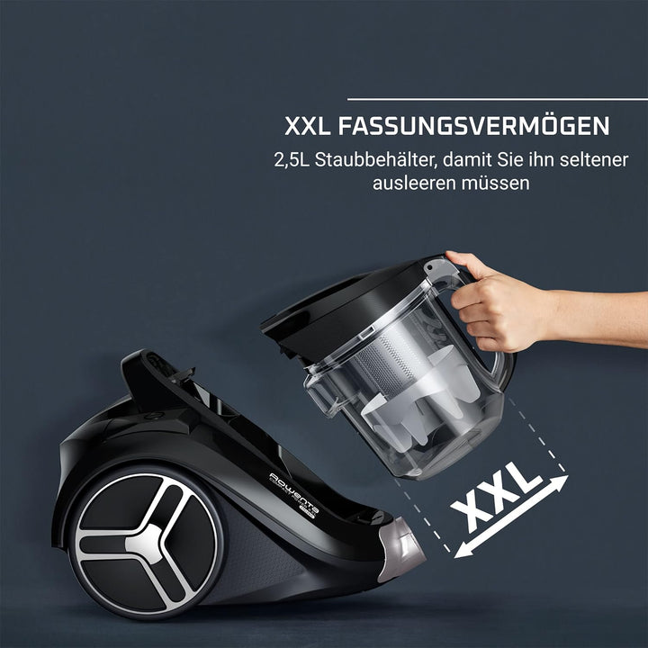 Rowenta Compact Power XXL Staubsauger ohne Beutel [bis zu 900 W max für einen niedrigen Energieverbr