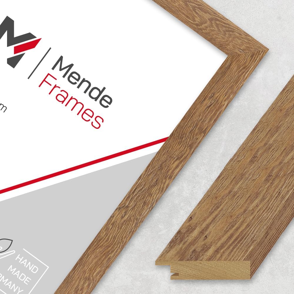 Mende Frames Bilderrahmen Strandhaus Stil 40x50cm I Farbe: Eiche-Optik I Fotorahmen I rustikaler Bil
