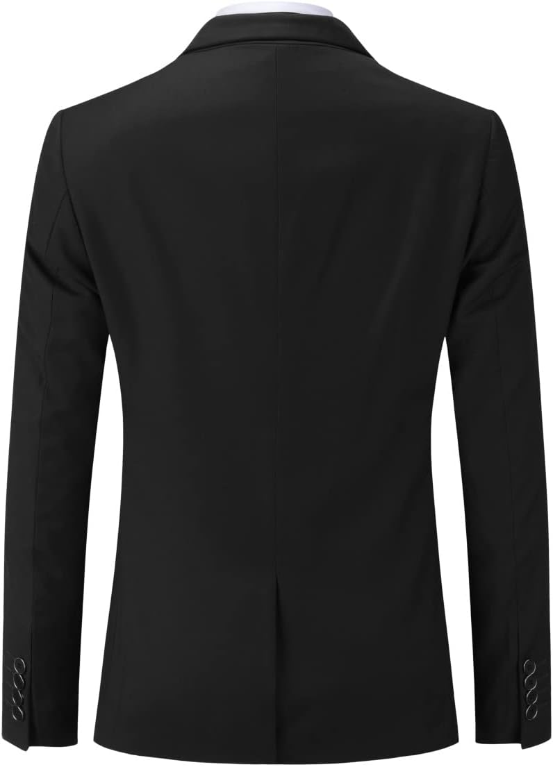 YOUTHUP Anzug Herren 2 Teilig Slim Fit Herrenanzug Business Hochzeit Modern Anzüge Sakko Anzughose 3