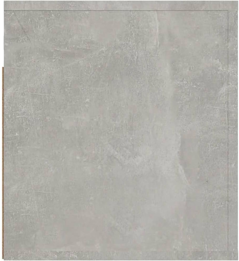 FIRBNUS Nachtschränkchen Nachtkommode Wand-Nachttisch Betongrau 50x36x40 cm Bett Kommode Nachtschran