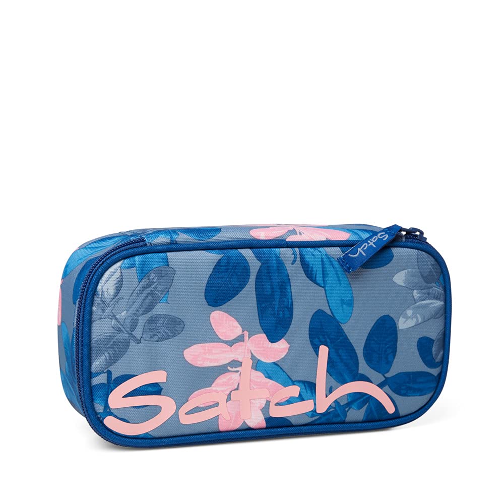 satch Schlamperbox Federmäppchen extra gross inkl. Trennfach Reissverschlussfach Geodreieck Summer S