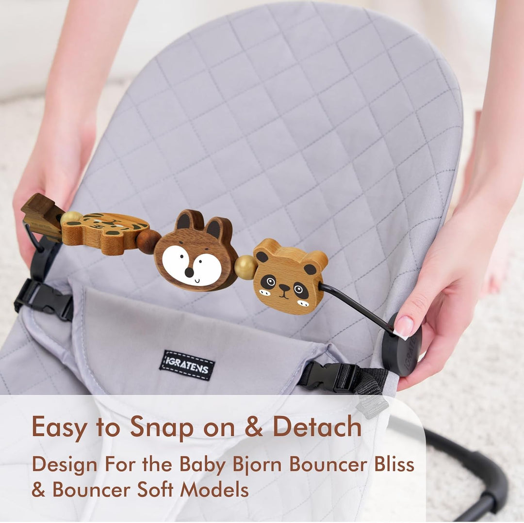 iGRATENS Babywippe Spielzeugstange - Spielzeugstange für Babywippe Soft & Bliss, einfach zu befestig