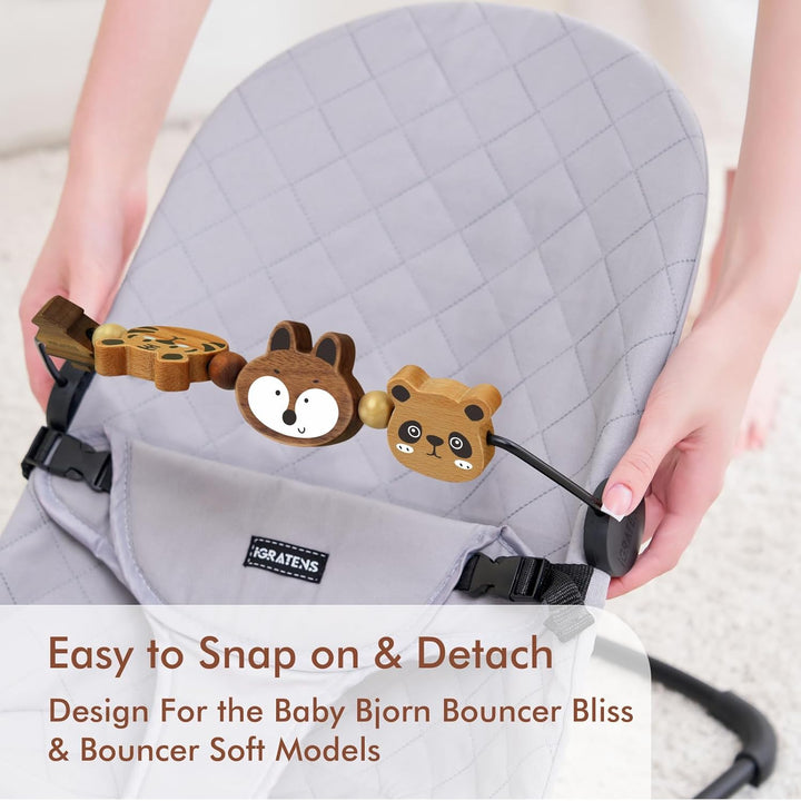 iGRATENS Babywippe Spielzeugstange - Spielzeugstange für Babywippe Soft & Bliss, einfach zu befestig