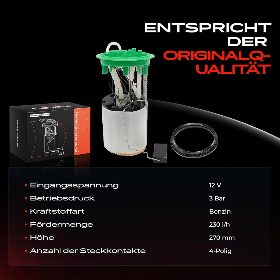 Kraftstoffpumpe Benzinpumpe für A4 8EC, B7 A4 Avant 8ED, B7 A4 Cabriolet 8H7, B6, 8HE, B7 2.0L 3.2L