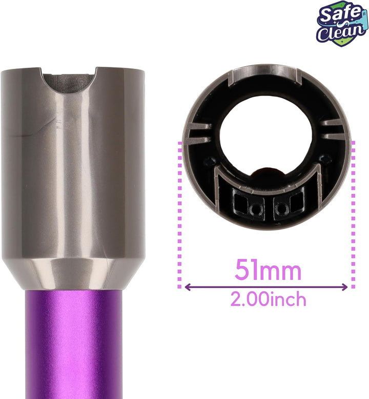 SAFE 'N CLEAN Staubsaugerrohr kompatibel mit Dyson V7 V8 V10 V11 V15 – Ersatz Teleskoprohr Verlänger