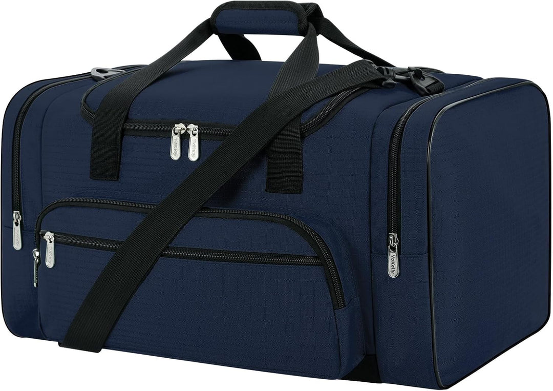 55L Sporttasche Reisetasche Fitness Tasche mit Schultergurt Wochenendtasche für Damen und Herren (Bl