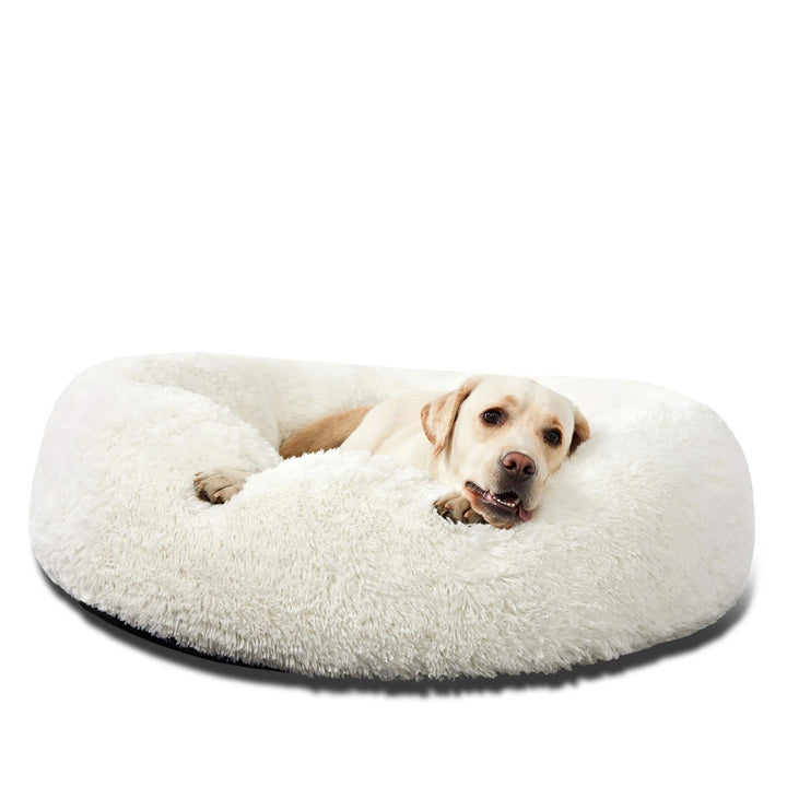 HACHIKITTY Calming Donut Cuddler Hundebett, Indoor-Welpenbett für grosse Hunde, 76,2 cm Large Round