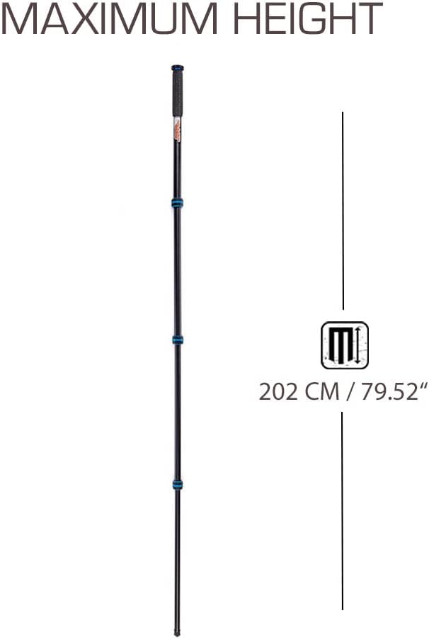 3 Legged Thing Punks Trent 2.0 Monopod – Leichter Kamera-Monopod aus Magnesiumlegierung mit zahlreic