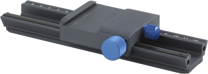 Novoflex Castel-Q Einstellschlitten, schwarz Fokussierregal mit QR-Basis, Fokussierregal mit QR-Basi
