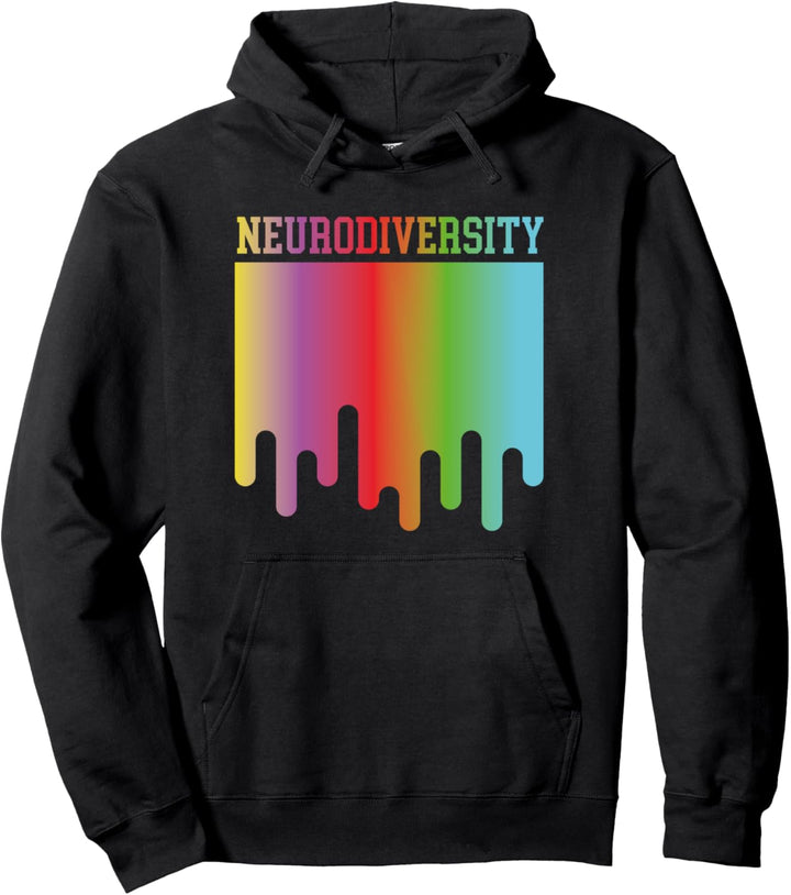 Rainbow Neurodiversity Pullover Hoodie
