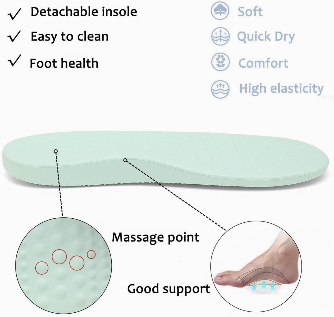 Unisex Clogs Pantoletten Sommer Hausschuhe Strand Sandalen Gartenschuhe mit Fussbett aus Weichem 36/