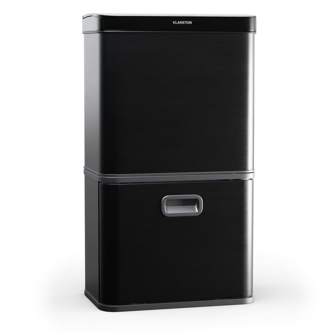Klarstein Touchless Sensor-Mülleimer - 56L Küchen-Abfalleimer mit Bewegungssensor, 3-in-1-Mülleimer,