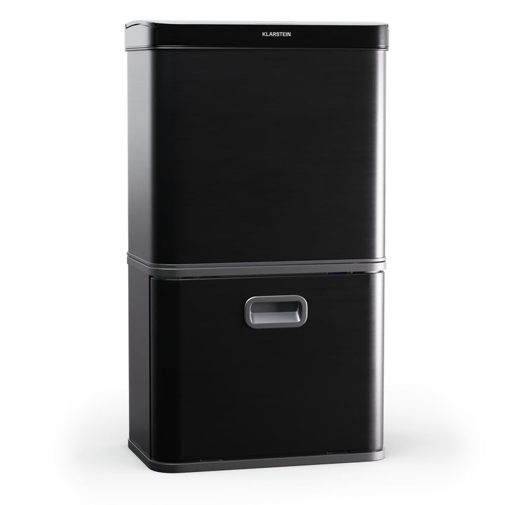 Klarstein Touchless Sensor-Mülleimer - 56L Küchen-Abfalleimer mit Bewegungssensor, 3-in-1-Mülleimer,