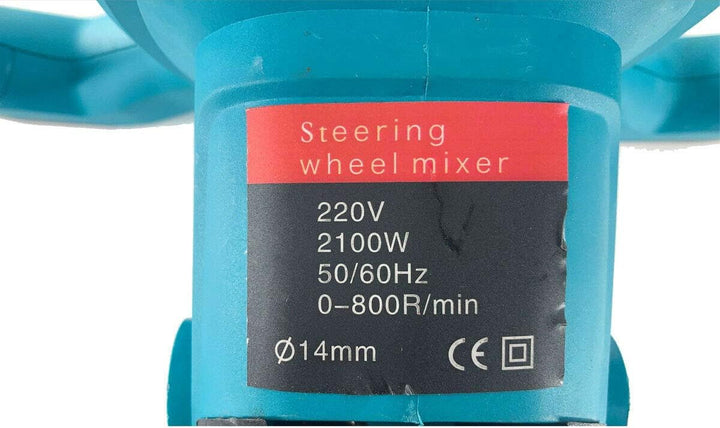 TABODD 2100W Rührwerk Mörtelrührer 220V, 800R/min 6 Stufen Handrührgeräte Mischer Rührer Rührgerät M