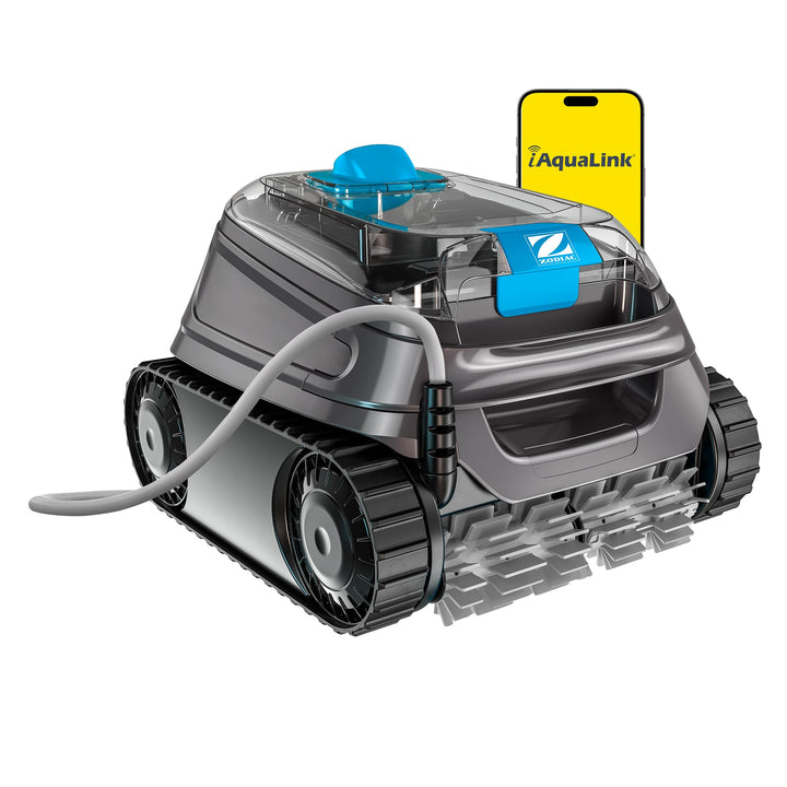 Automatischer Poolroboter Zodiac CNX 30 iQ, bis 12x6 m, reinigt Boden, Wände und Wasserlinie. App-St