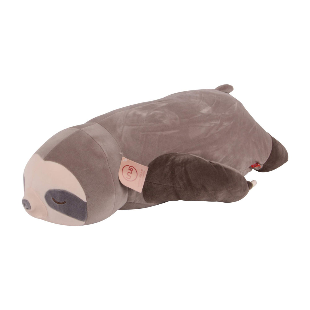 UNUS Faultier Kuscheltier Kissen, 75 cm, Grau, Seitenschläferkissen weich und flauschig, Stillkissen