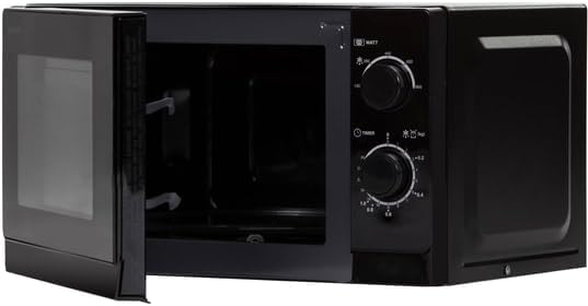 Sharp R200BKW Solo-Mikrowelle / 20 L / 800 W / 5 Leistungsstufen / Timer von 35 Minuten bis 00 Sekun