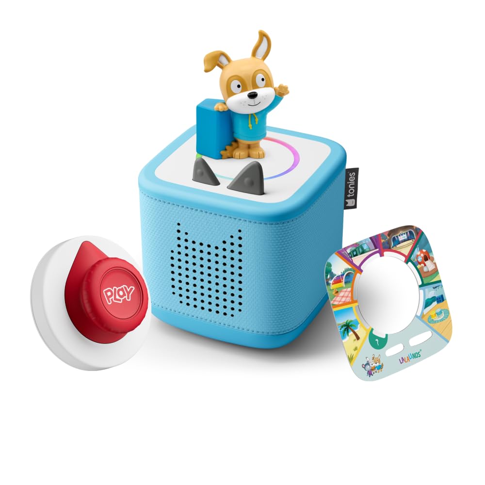 tonies Toniebox 2 Tonieplay Bundle Incl. 1 Tonieplay Spiel + Controller + Tonie: Lalalinos, Himmelbl