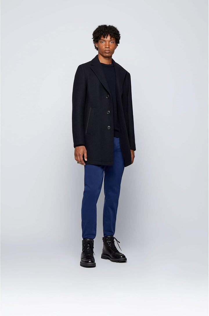 BOSS Herren Schino-Taber-1 D Tapered-Fit Chino aus überfärbtem Baumwoll-Satin mit Elasthan-Anteil 29