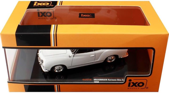 Ixo VW Karmann GHIA Coupe 1962 weiss schwarz Modellauto 1:43 Models