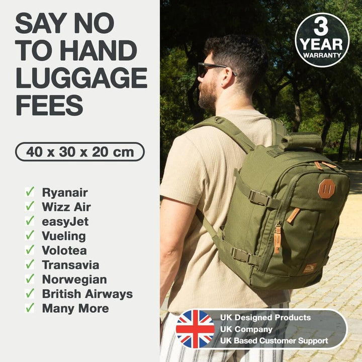 Cabin Max Metz 24L Handgepäck Tasche 40x30x20 cm – Bordgepäck für Ryanair, Wizz Air, EasyJet, Eurowi