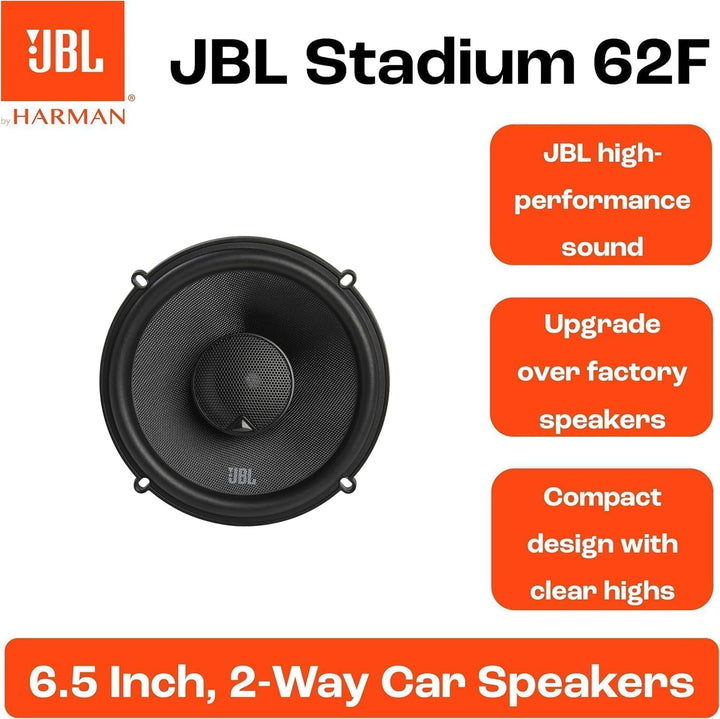 JBL Stadium 62F 2-Wege Auto Lautsprecher Set von Harman Kardon - 255 Watt Autolautsprecher Boxen 165