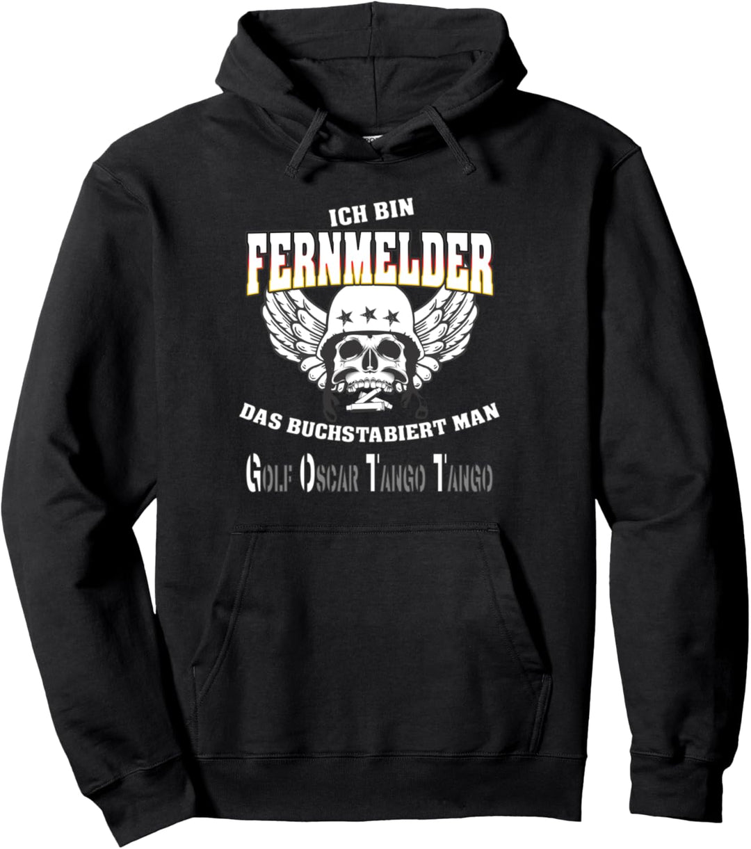 Fernmelder Motiv - Ich bin Gott - Geschenk für Soldaten Pullover Hoodie