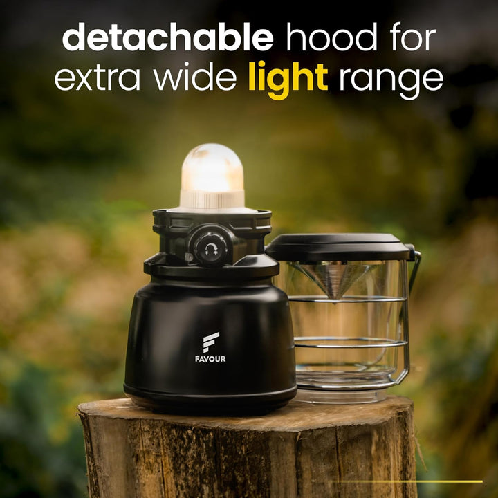 Favour LED Laterne Outdoor Lampe hell 1300 Lumen | Camping Lampe, IP64 wasserdicht, stossfest | Camp