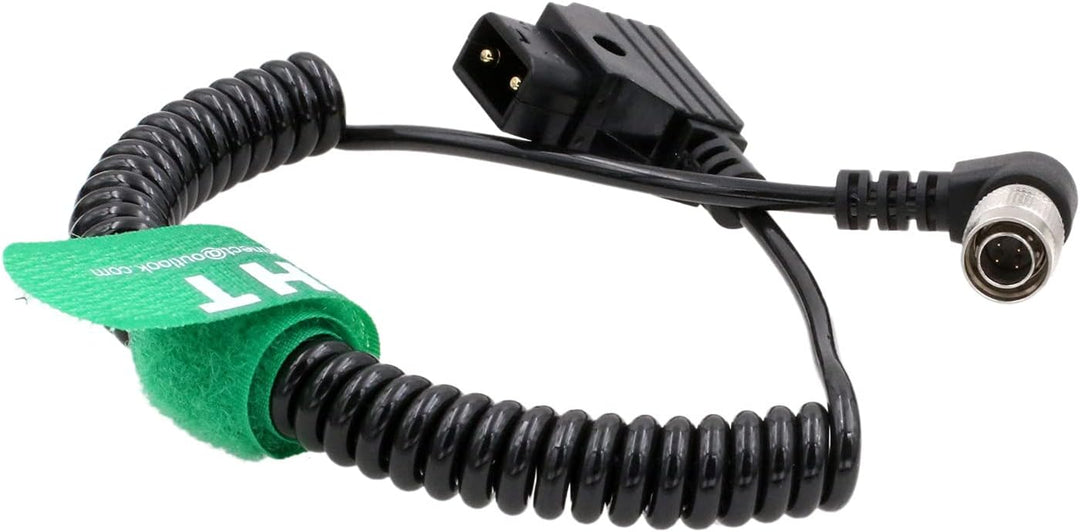 HangTon Spiralkabel für Sound Devices 633 688 788T Recorder Mixer 10-18V D-Tap auf Hirose 4 Pin Male