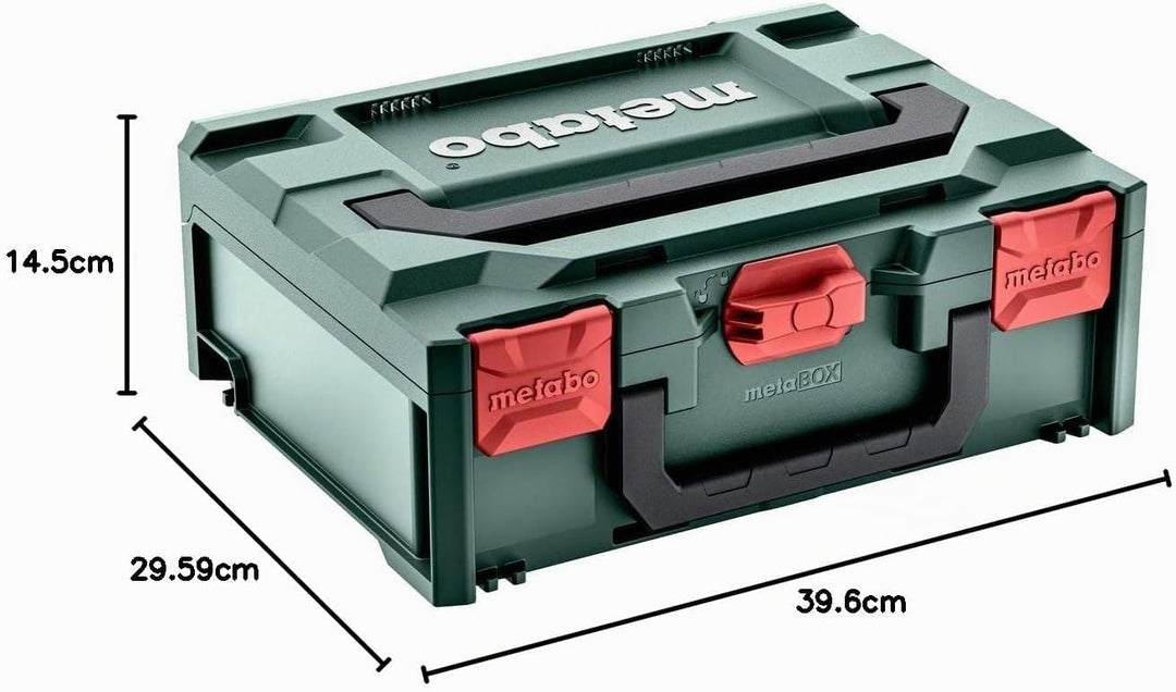 Metabo metaBOX 145, leer (626883000) Abmessungen: 396 x 296 x 145 mm, Koffervolumen: 11.2 l, Max. Tr