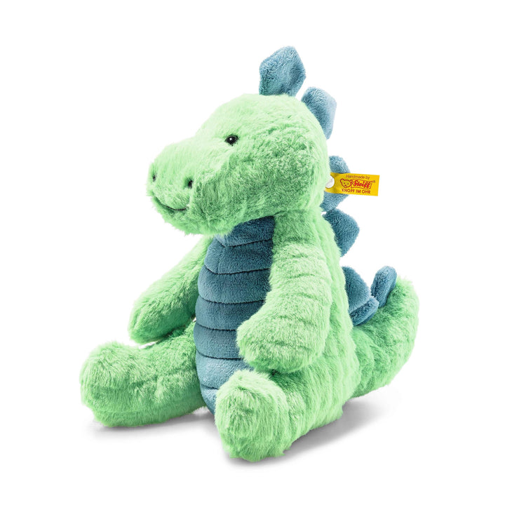 Steiff Plüschtier Spott Stegosaurus grün-Petrol 28 cm, Kuscheltier Dinosaurier, Soft Cuddly Friends,