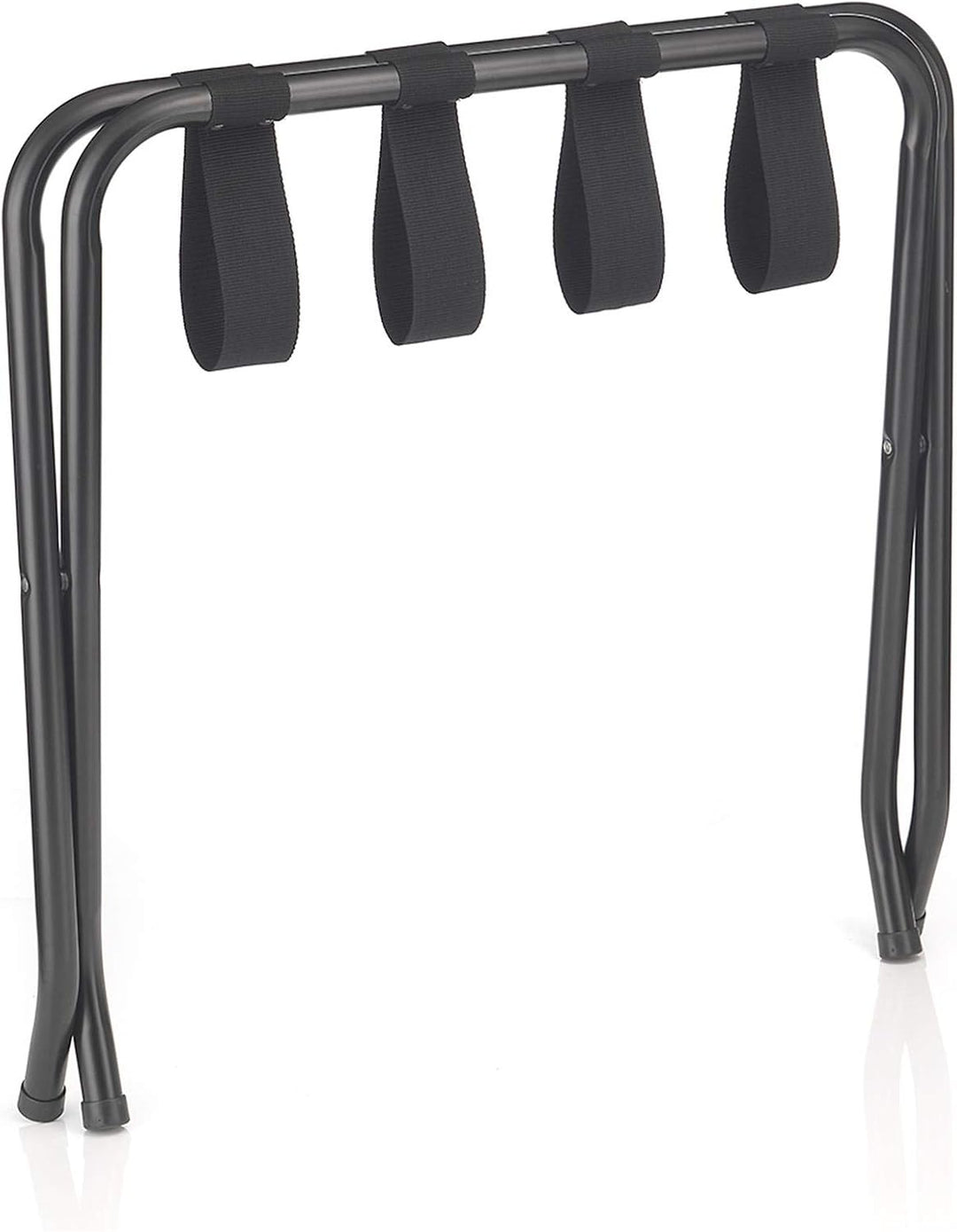 CARO-Möbel Kofferständer Luggage Kofferablage Kofferbock, Metall in schwarz lackiert, klappbar, Schw