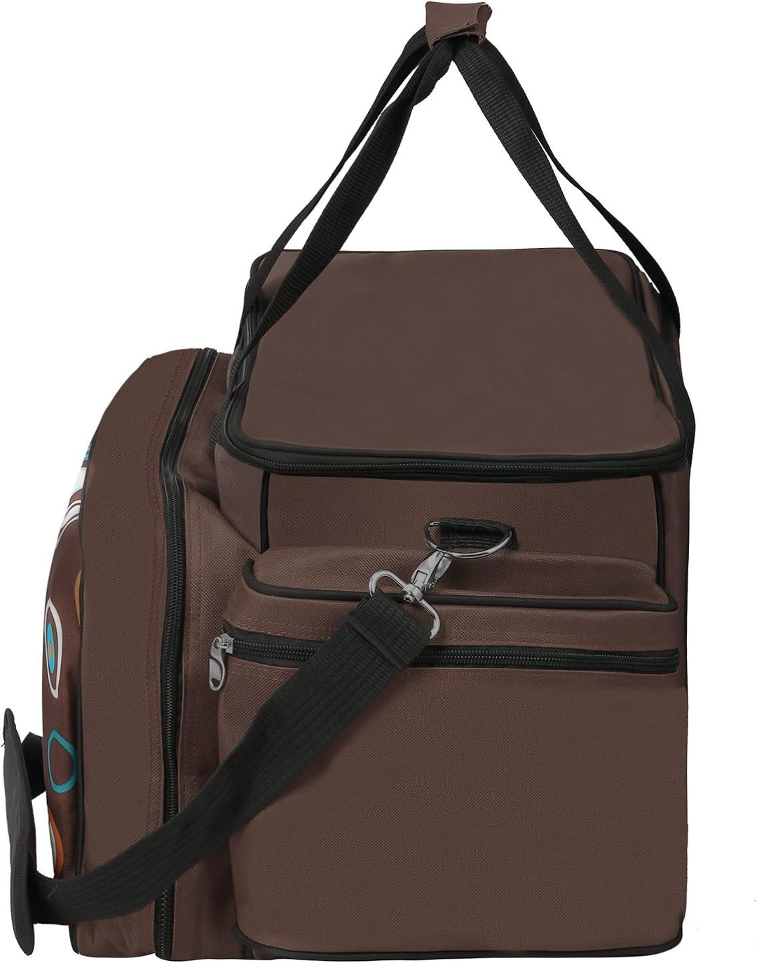 anndora XXL Picknicktasche 6 Personen braun - Vollausstattung 57 Teile Braun Hellblau
