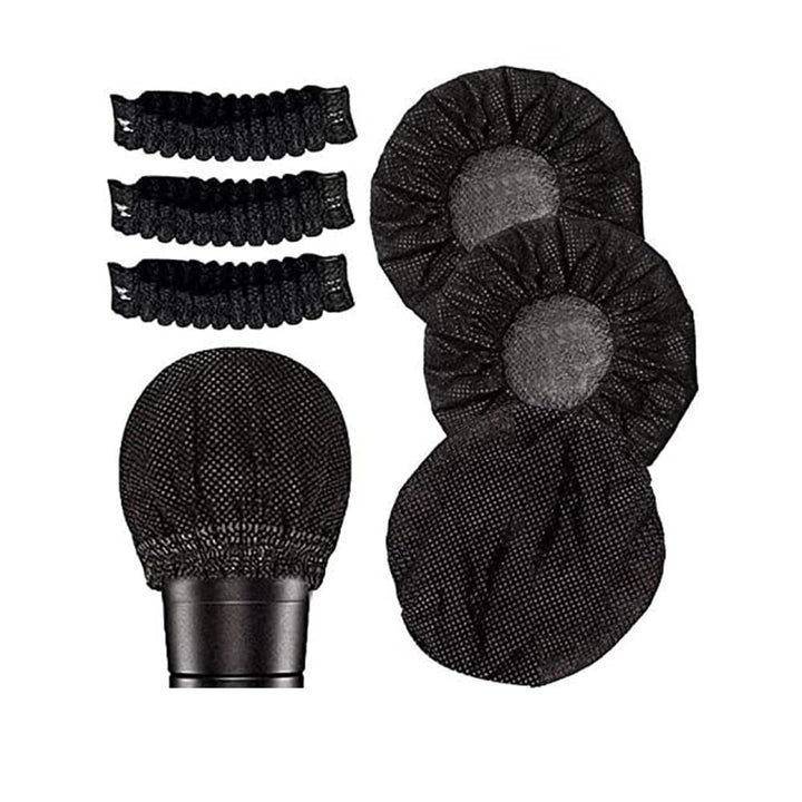 Namvo 100Pcs Disposable Microphone Cover Mic Cover Protective Cap, Non-Woven Microphone Cover Windsc