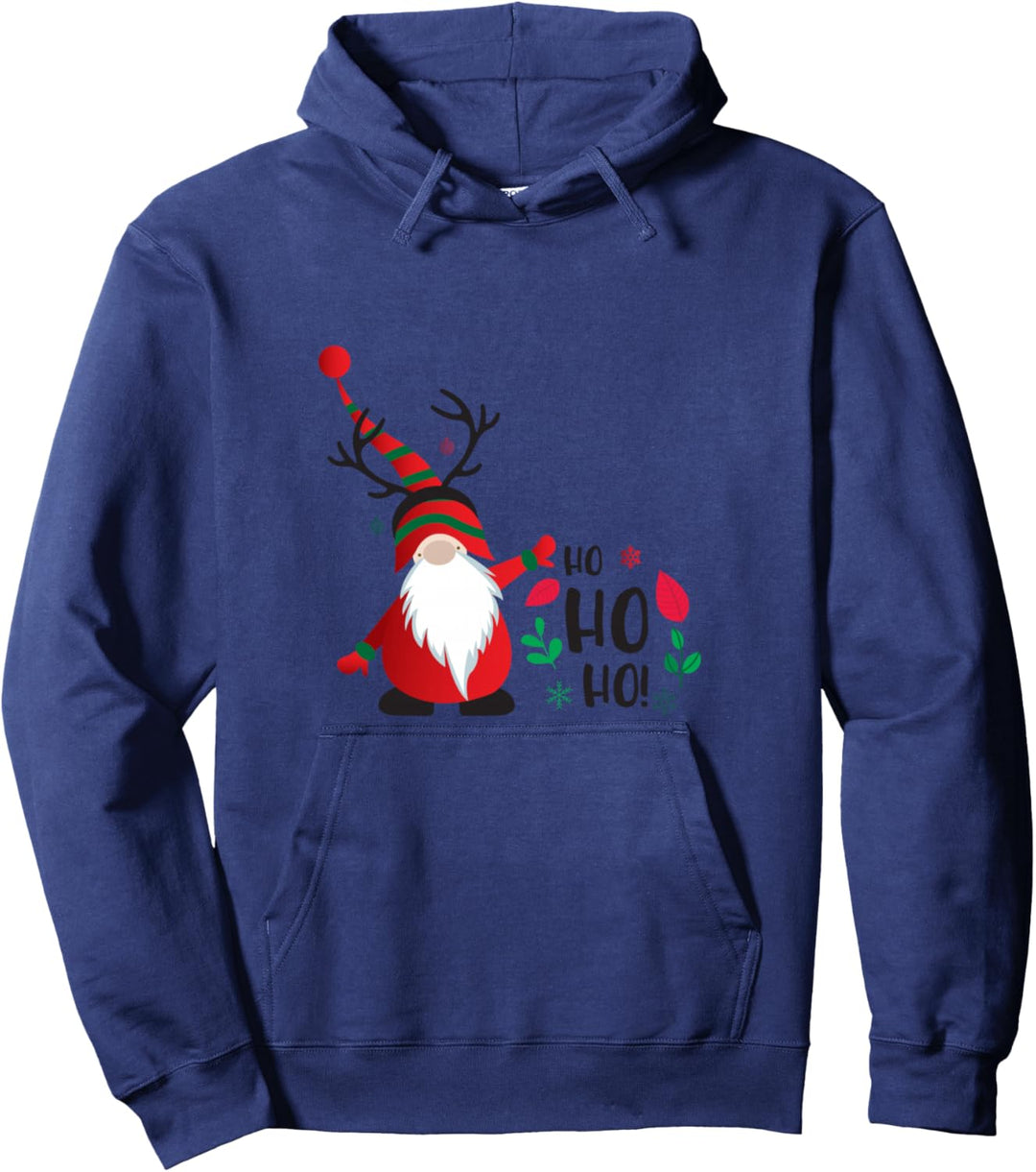Ho Ho Ho Elf Zwerg Weihnachts-Mann Frau Kind Weihnachten Pullover Hoodie