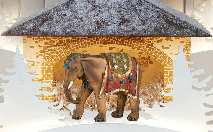 MaMeMi Elefant . Krippentier / Krippenfigur / Zubehör für die Weihnachtskrippe