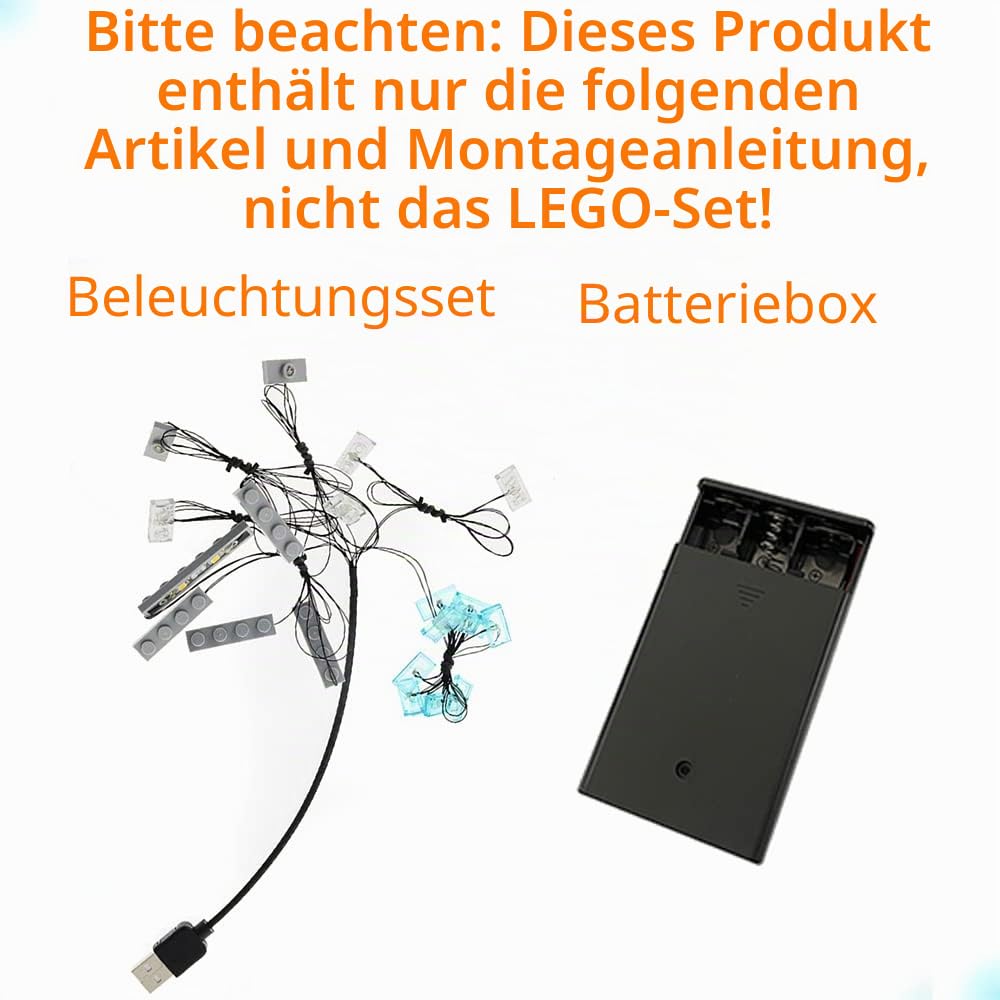 GEAMENT LED-Licht-Set für 2019 Star Wars Millennium Falcon Kompatibel mit Lego 75257 Raumschiff Mode