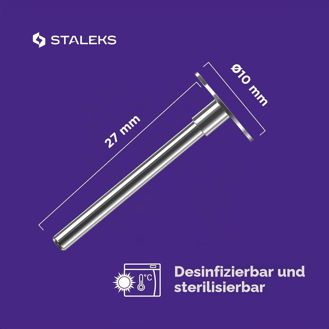 STALEKS Pododisc 10 mm Pediküre + 5 Nachfüllpackungen Limette 180 Grit Professioneller Haushaltsgebr