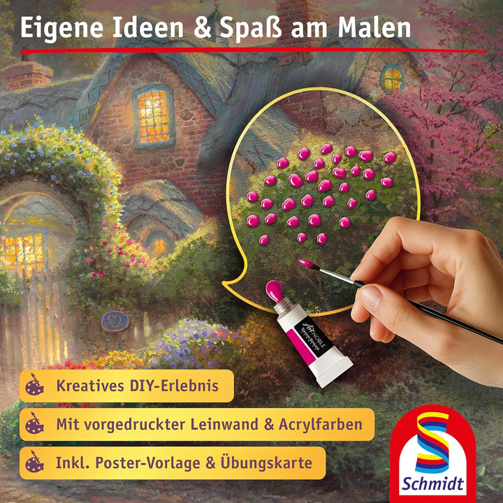 Rosebud Cottage: My Artnoble® Thomas Kinkade, Rosebud Cottage