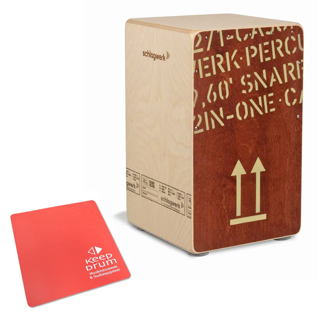 Schlagwerk CP404 Red Cajon + keepdrum Sitzpad Rot