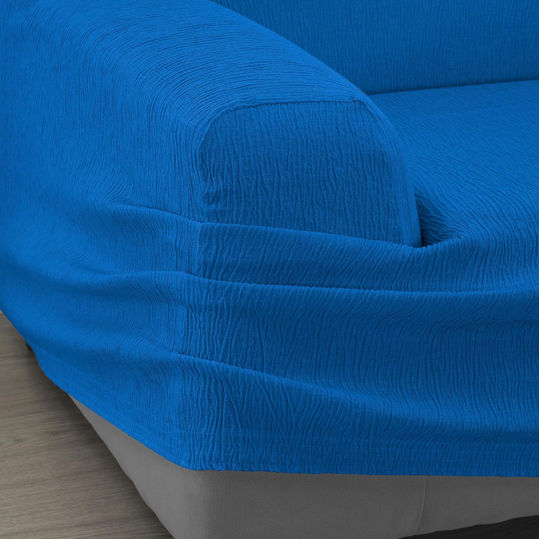 Martina Home Elastischer Sofabezug Modell Emilia 2 Plätze Königsblau (Azul ELÉCTRICO) 2 Sitzer König